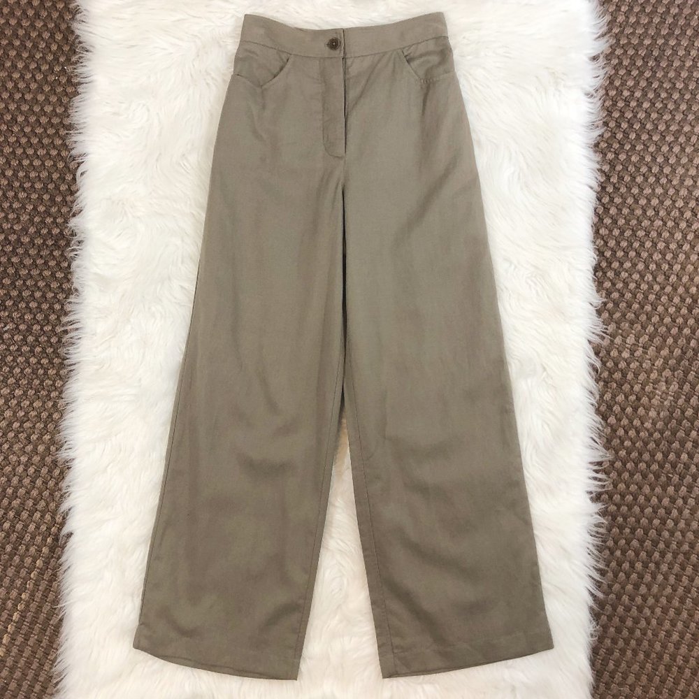 WILFRED FREE High-Rise Button-Fly Wide-Leg Pants 2